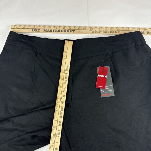 Avenue Pull On‎ Straight Leg Dress Pants Womens 18P Black Tummy Control Stretch - Picture 4 of 11